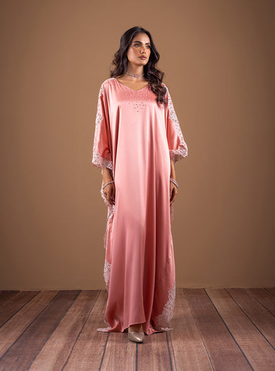 Zainab Chottani | The Kaftan Edit | Coral Blossom - by Libasekhas UK - Registered Vendor of : Zainab Chottani - 100% Original Designer Dress
