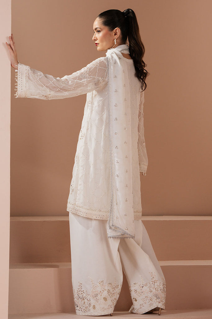 Cross Stitch | Luxe Atelier 25 | ANTIQUE WHITE - by - Libasekhas UK - Registered Vendor of : Cross Stitch - 100% Original Designer Dresss