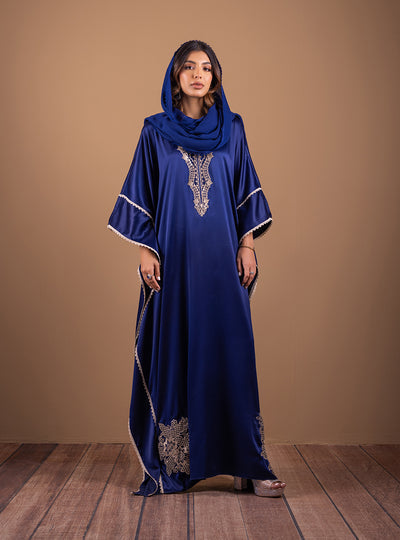 Zainab Chottani | The Kaftan Edit | Deep Blue Blossom - by Libasekhas UK - Registered Vendor of : Zainab Chottani - 100% Original Designer Dress
