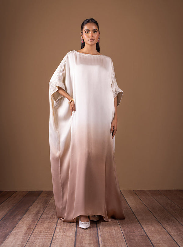 Zainab Chottani | The Kaftan Edit | Champagne Flame - by Libasekhas UK - Registered Vendor of : Zainab Chottani - 100% Original Designer Dress