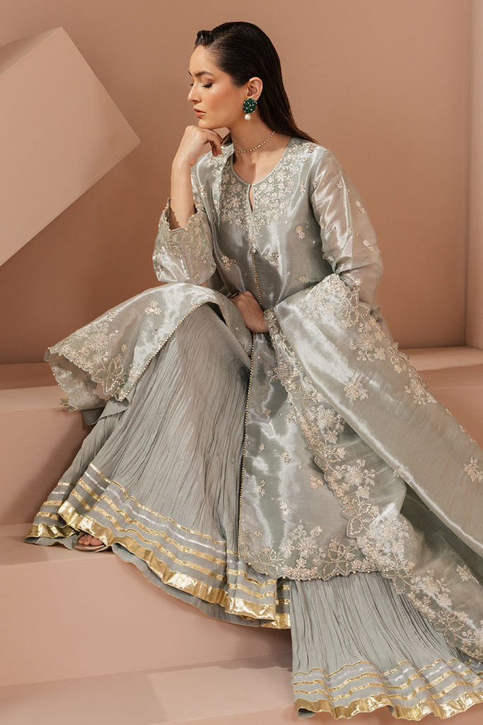 Cross Stitch | Luxe Atelier 25 | MINT AURA - by - Libasekhas UK - Registered Vendor of : Cross Stitch - 100% Original Designer Dresss