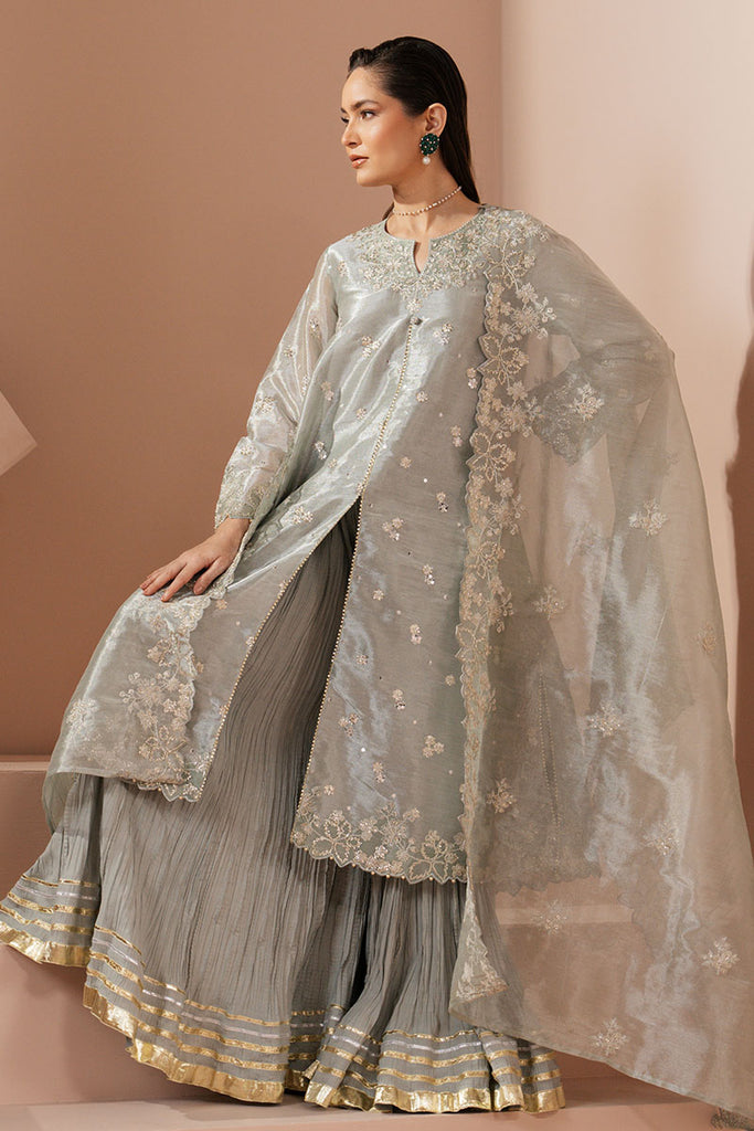 Cross Stitch | Luxe Atelier 25 | MINT AURA - by - Libasekhas UK - Registered Vendor of : Cross Stitch - 100% Original Designer Dresss
