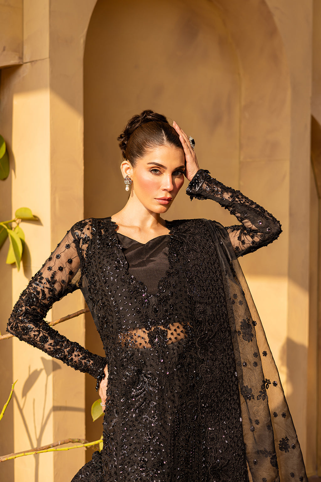 Emaan Adeel I Regalia Luxury Formals I VELVRA - by Libasekhas UK - Registered Vendor of : Emaan Adeel - 100% Original Designer Dress