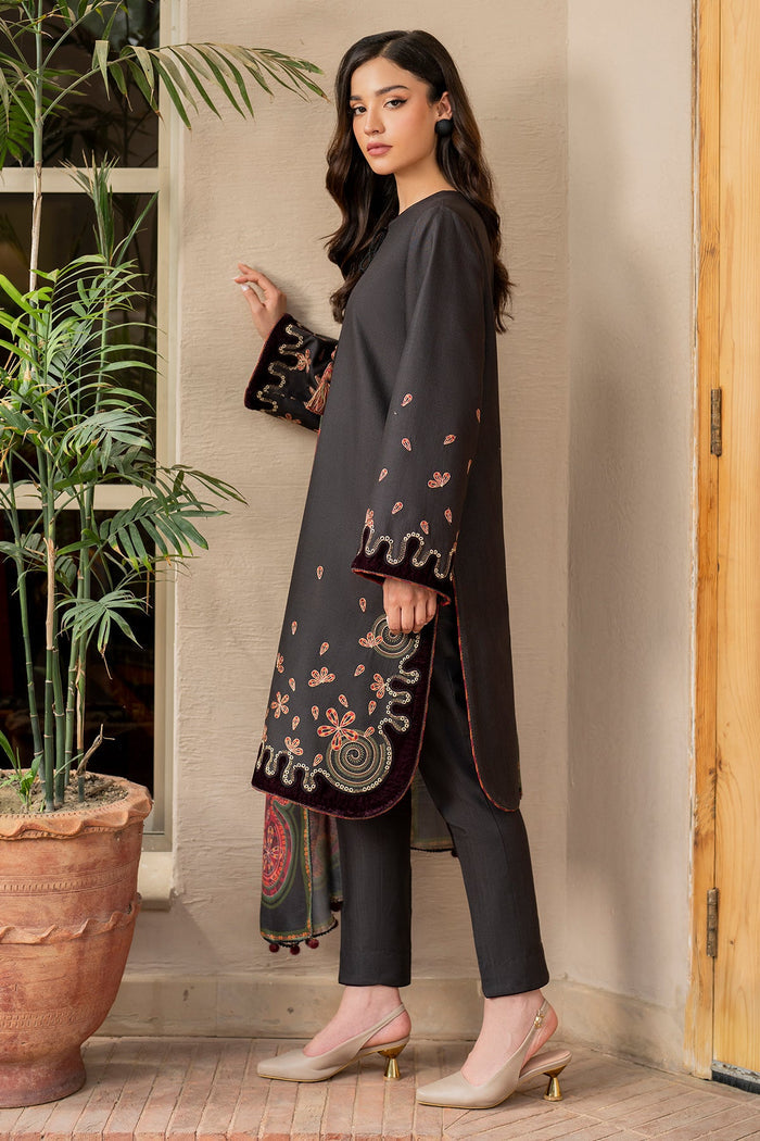 Jazmin | Winter Edition 24 | KHADDAR UW-0047 - by - Libasekhas UK - Registered Vendor of : Jazmin - 100% Original Designer Dresss