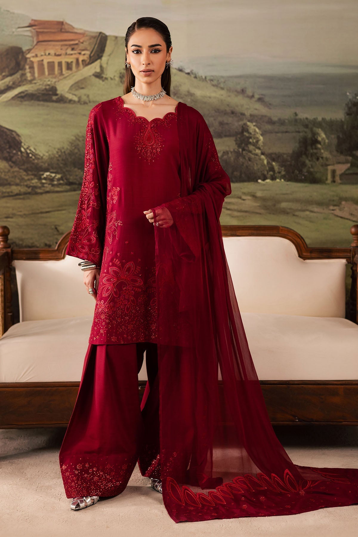 Nureh | Shades of Winter | NP-675 - by Libasekhas UK - Registered Vendor of : Nureh - 100% Original Designer Dress