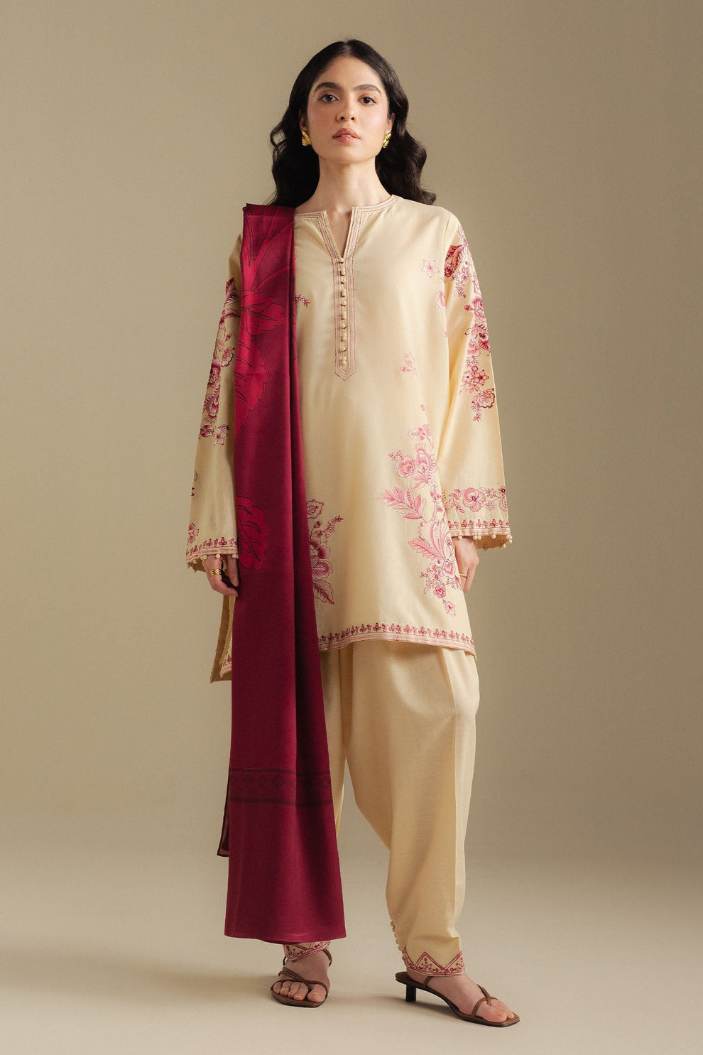 Zara Shahjahan | Coco Winter 25 | Snowdrop-10A - by Libasekhas UK - Registered Vendor of : Zara Shahjahan - 100% Original Designer Dress