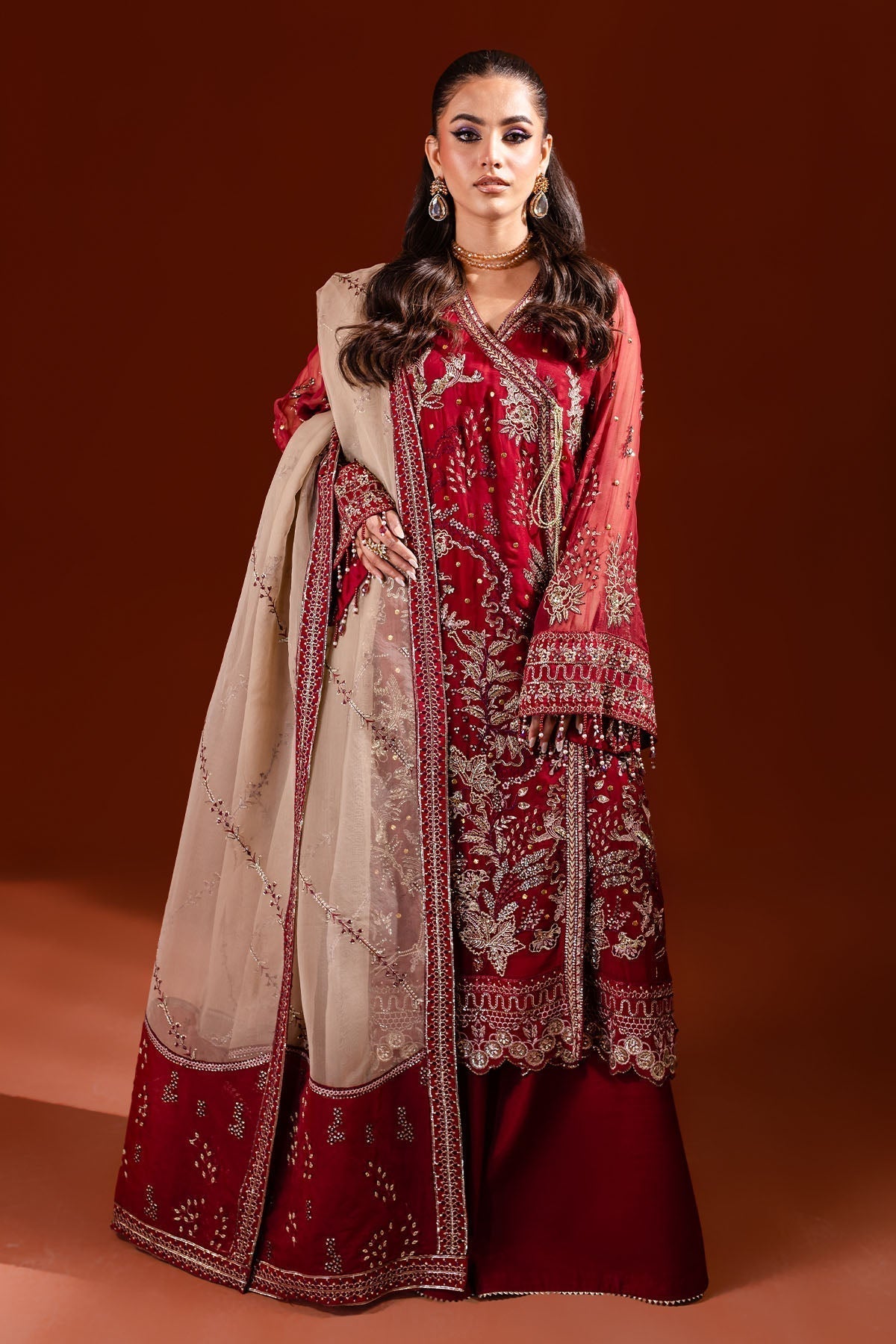 Nureh | Fancy Formals | NP-474 - by - Libasekhas UK - Registered Vendor of : Nureh - 100% Original Designer Dresss