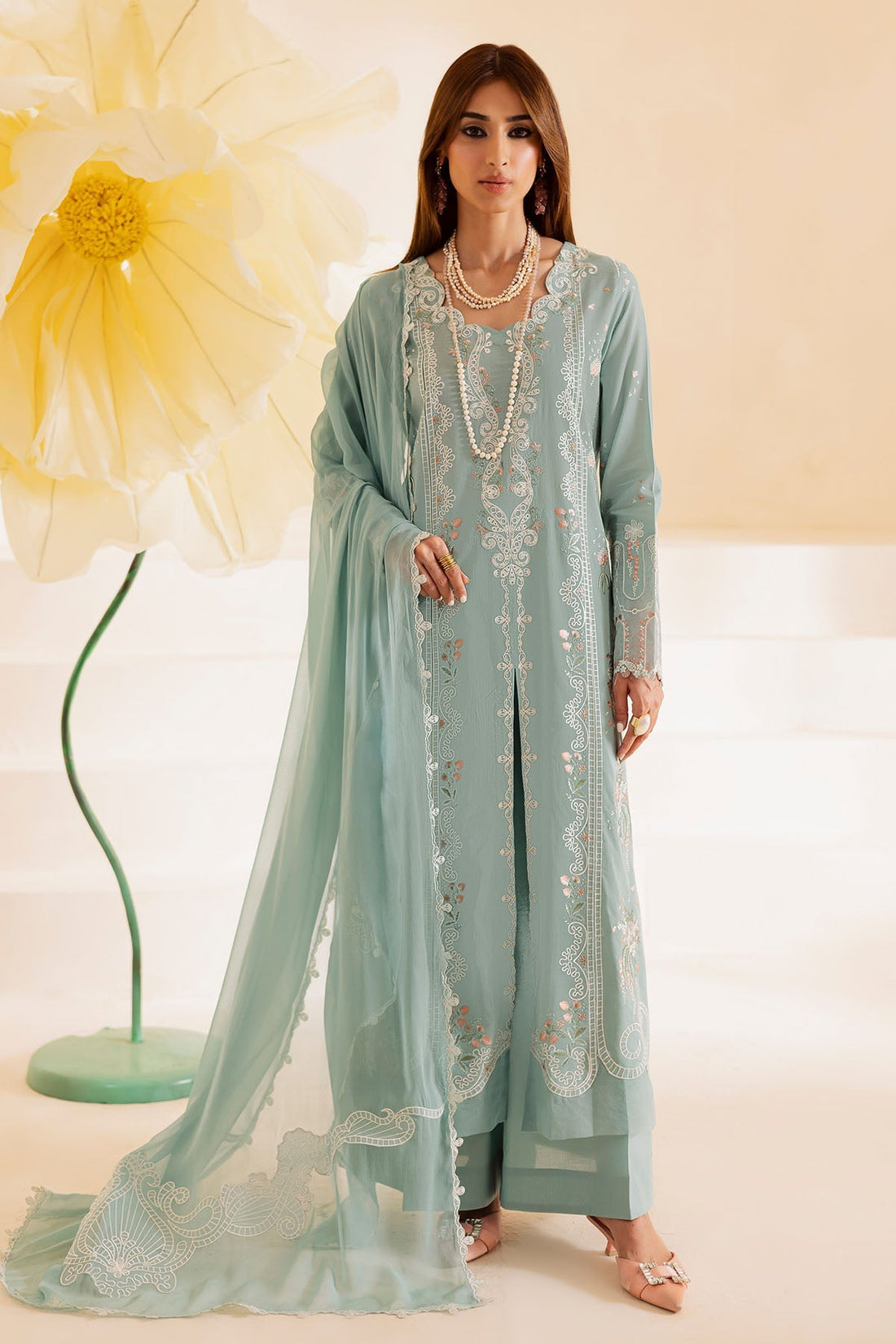 Nureh | Shades of Summer | NP-663 - by Libasekhas UK - Registered Vendor of : Nureh - 100% Original Designer Dress