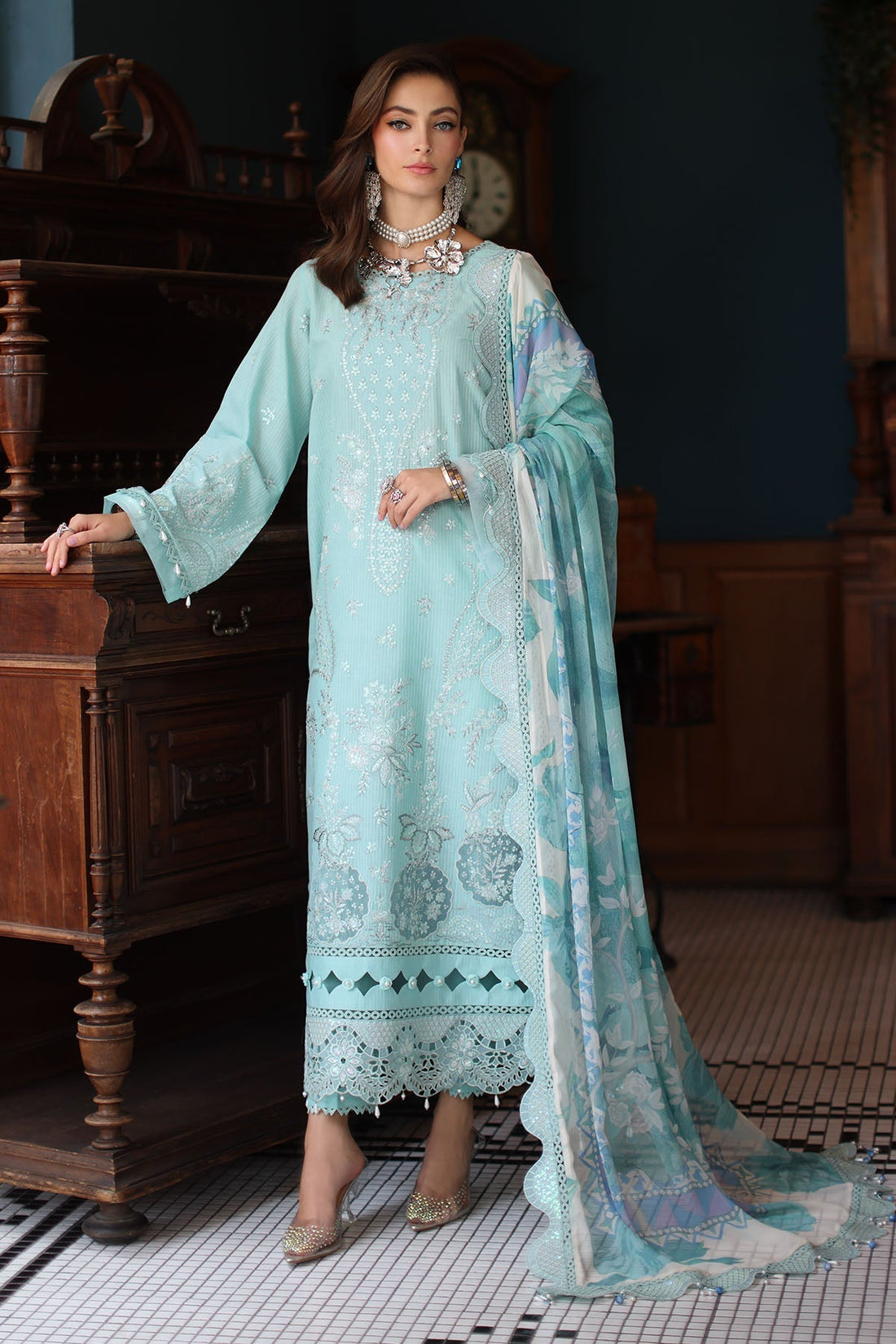 Nureh | Maya Lawn | NS-156 - by - Libasekhas UK - Registered Vendor of : Nureh - 100% Original Designer Dresss