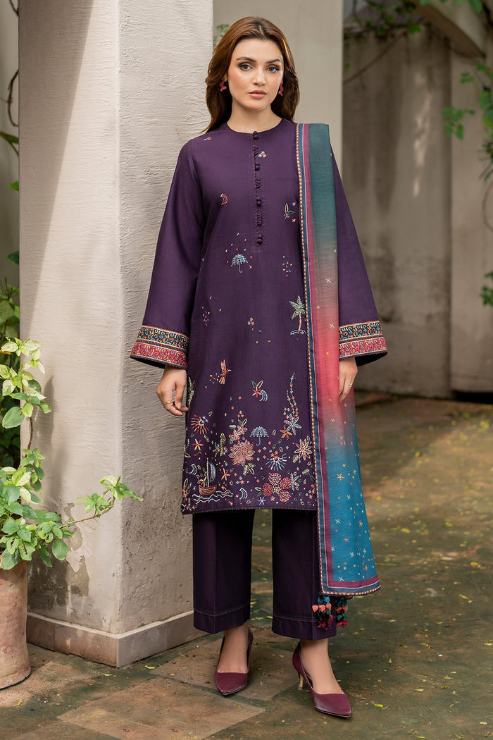 Jazmin | Winter Edition 24 | KHADDAR UW-0050 - by - Libasekhas UK - Registered Vendor of : Jazmin - 100% Original Designer Dresss