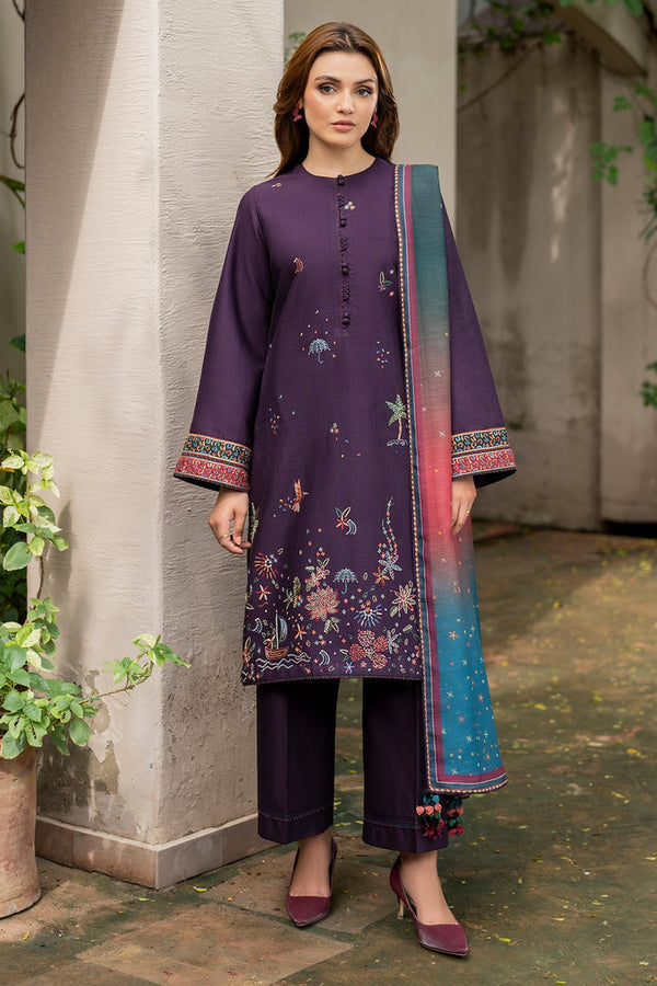 Jazmin | Winter Edition 24 | KHADDAR UW-0050 - by - Libasekhas UK - Registered Vendor of : Jazmin - 100% Original Designer Dresss