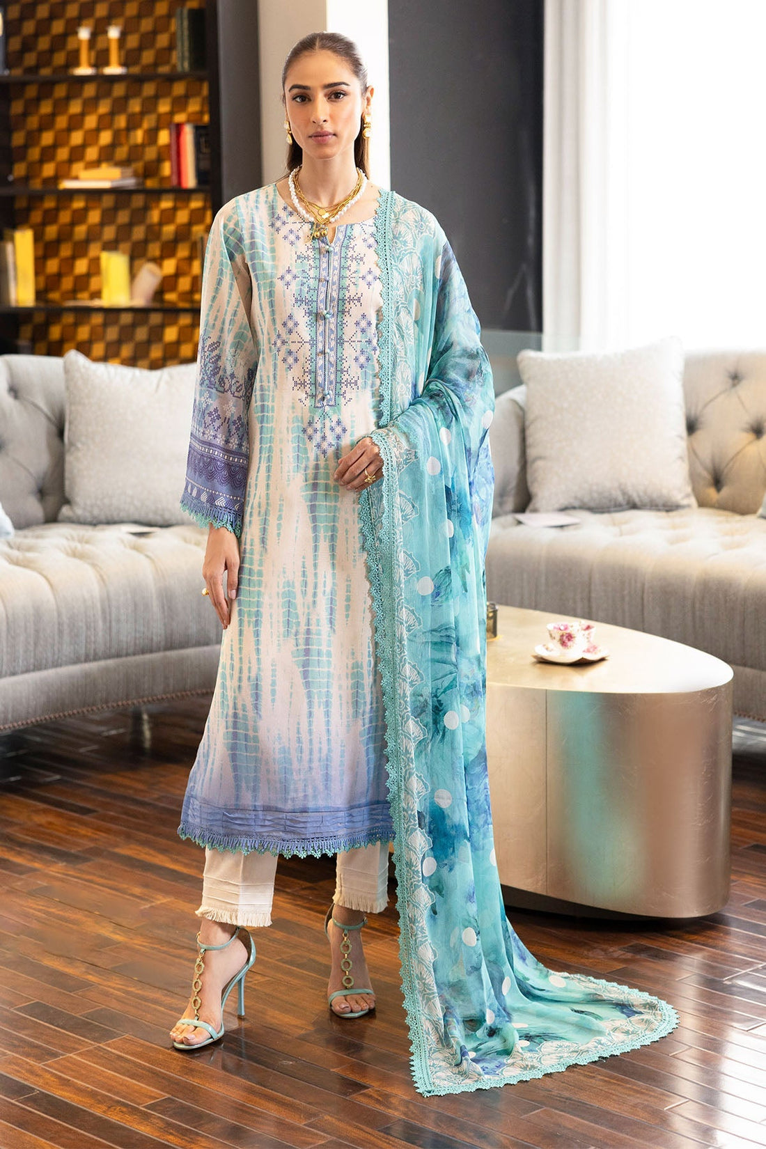 Nureh | Printed lawn 25 | SP-117 - by - Libasekhas UK - Registered Vendor of : Nureh - 100% Original Designer Dresss
