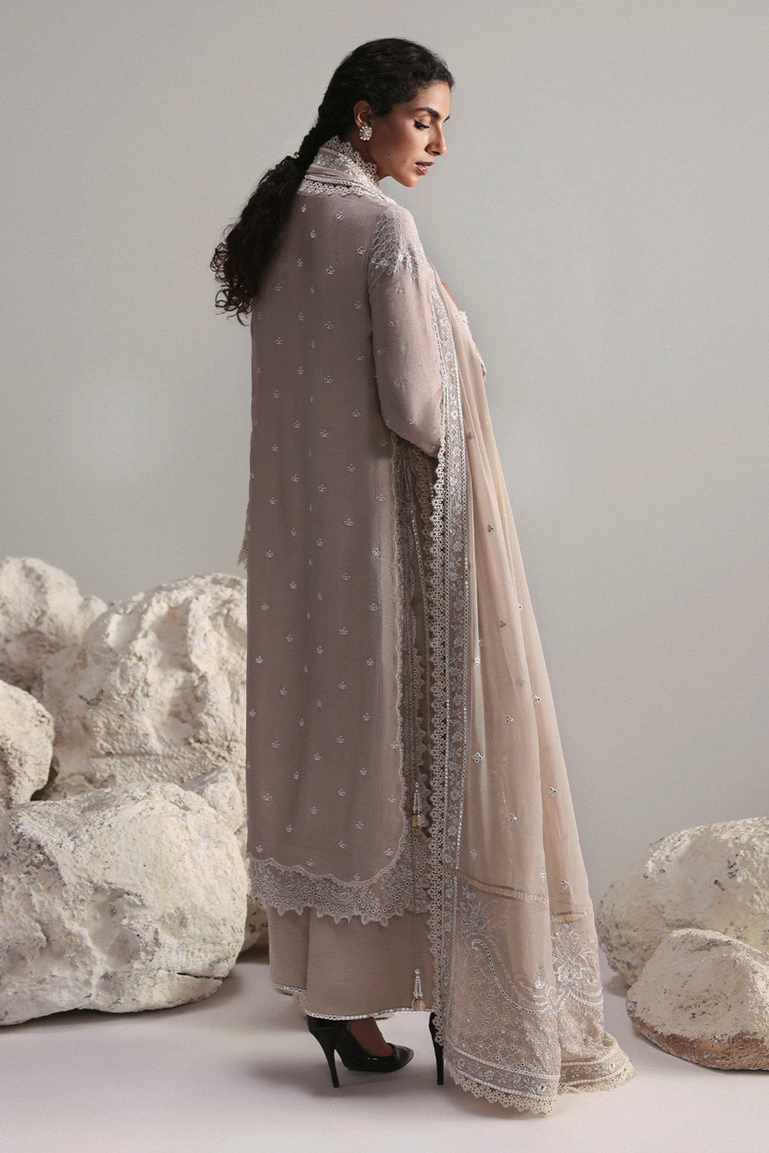 Afrozeh | Slate Ready to Wear | Xavian - by Libasekhas UK - Registered Vendor of : Afrozeh - 100% Original Designer Dress