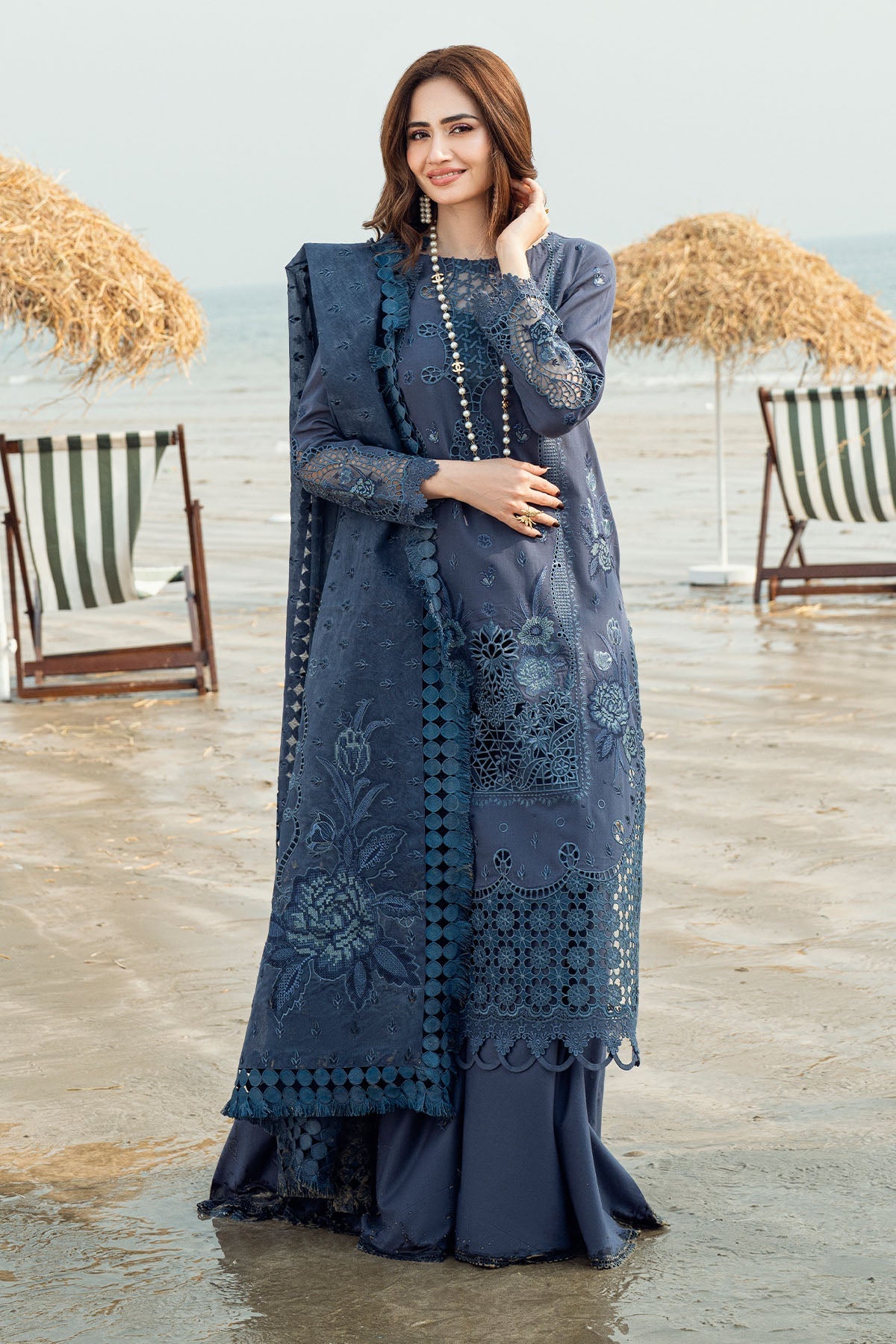 Nureh | Khuwab Luxury Lawn | NE-146 - by - Libasekhas UK - Registered Vendor of : Nureh - 100% Original Designer Dresss