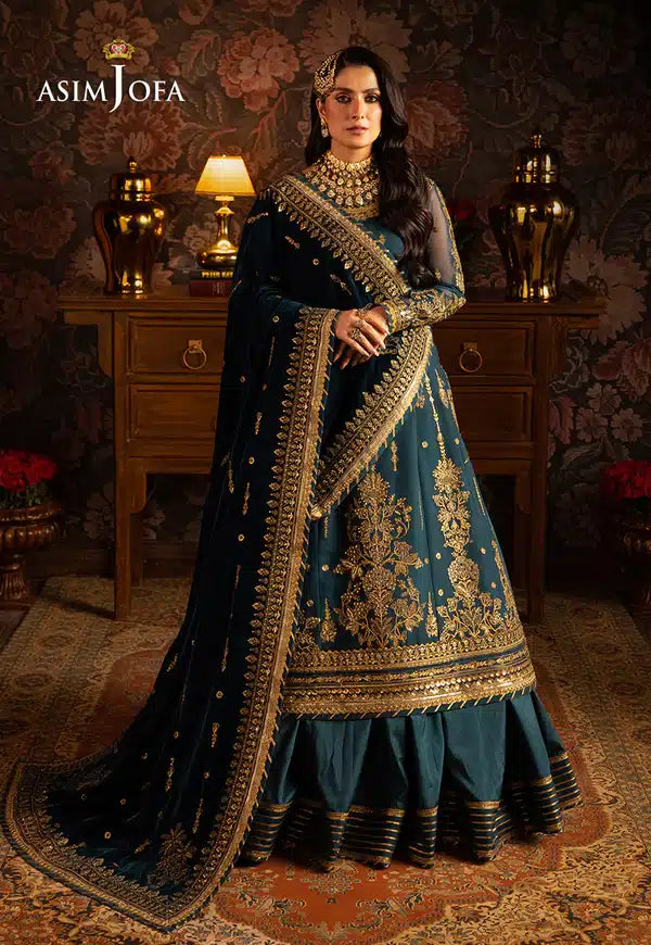 Asim Jofa | Makhmal Wedding Velvet 23 | AJMM-07 - by - Libasekhas UK - Registered Vendor of : Asim Jofa - 100% Original Designer Dresss