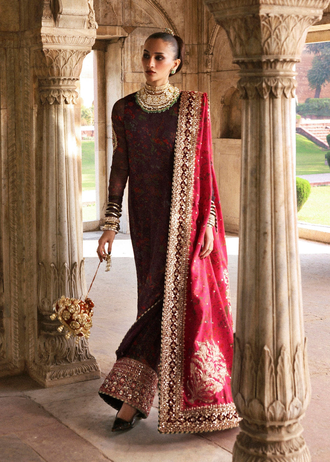 Hussain Rehar | Luxury Pret AW 25 | Aubressa - by Libasekhas UK - Registered Vendor of : Hussain Rehar - 100% Original Designer Dress