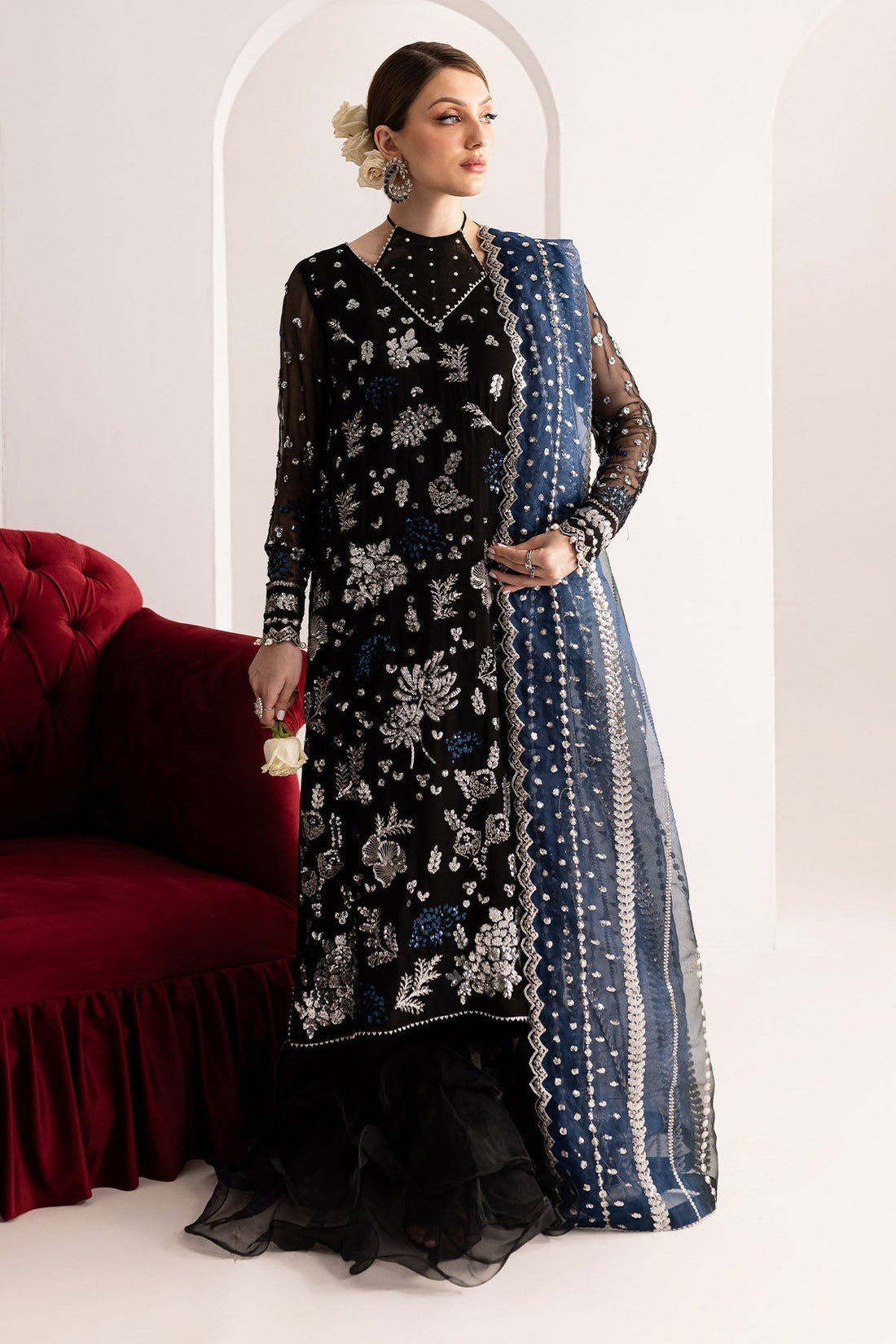 Nureh | Fancy Formals | NP-517 - by - Libasekhas UK - Registered Vendor of : Nureh - 100% Original Designer Dresss