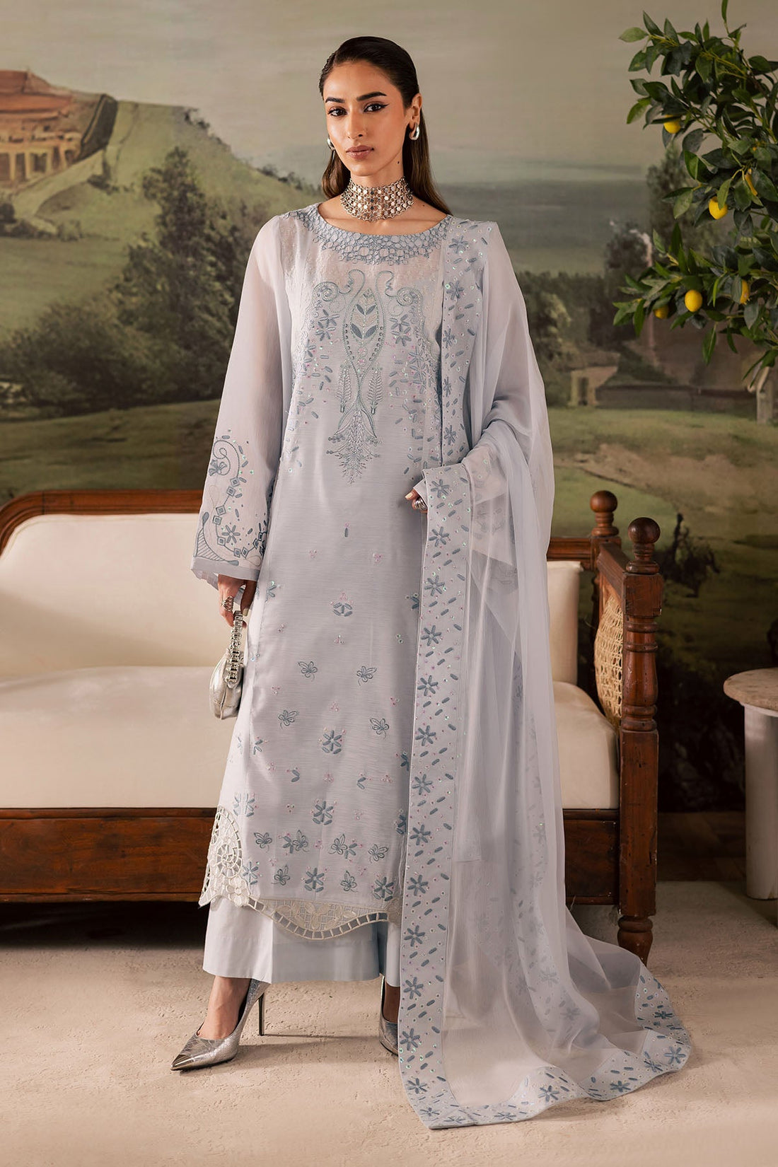 Nureh | Shades of Winter | NP-668 - by Libasekhas UK - Registered Vendor of : Nureh - 100% Original Designer Dress