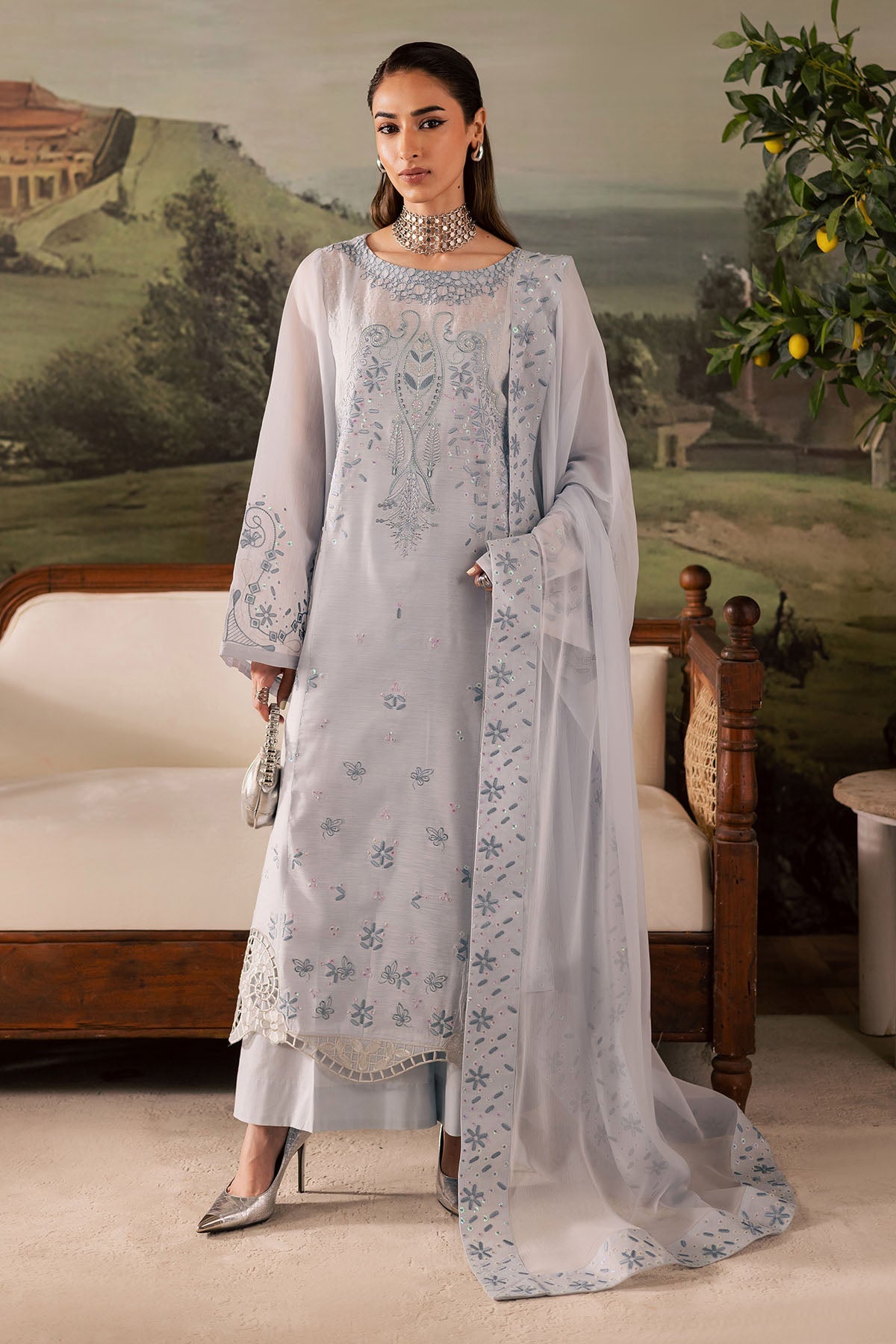 Nureh | Shades of Winter | NP-668 - by Libasekhas UK - Registered Vendor of : Nureh - 100% Original Designer Dress