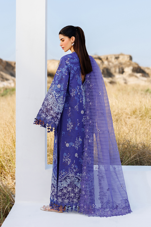 Emaan adeel | Sunlit Groove Luxury Lawn 26 | PETAL PULSE - by Libasekhas UK - Registered Vendor of : Emaan Adeel - 100% Original Designer Dress