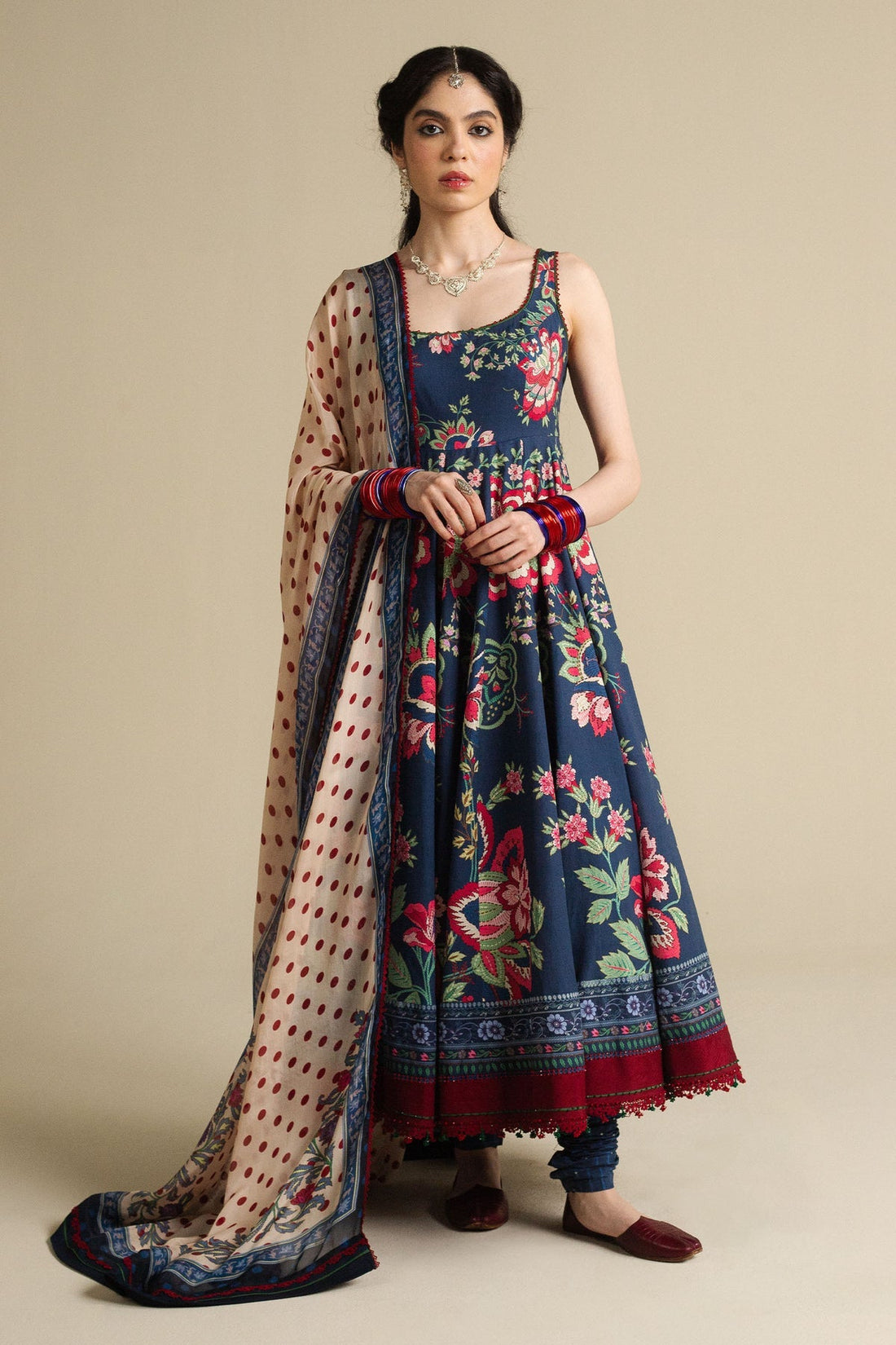 Zara Shahjahan | Anarkali 25 | Neelofur-D4 - by Libasekhas UK - Registered Vendor of : Zara Shahjahan - 100% Original Designer Dress