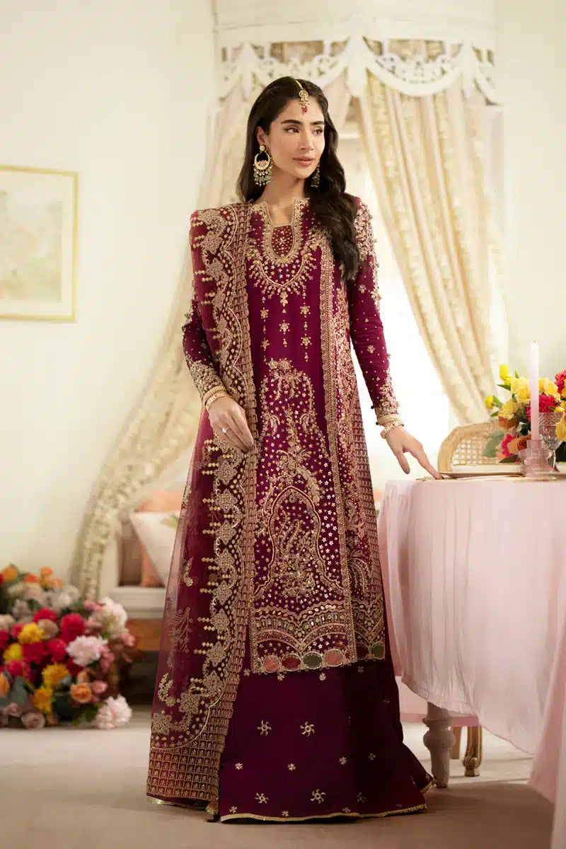 Qalamkar | Dilnaz Wedding Formals | DN-07 ALEENA - by - Libasekhas UK - Registered Vendor of : Qalamkar - 100% Original Designer Dresss