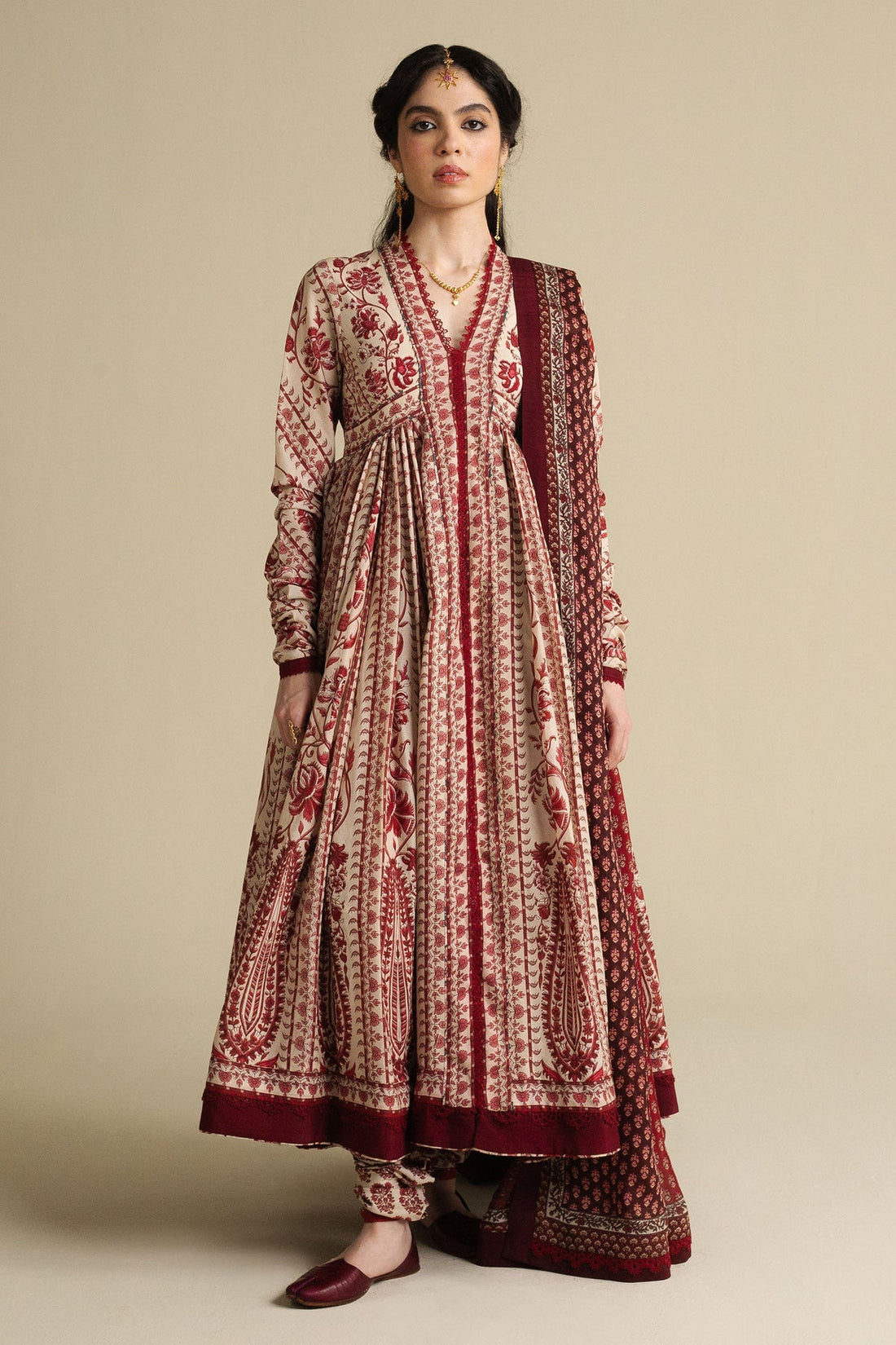 Zara Shahjahan | Anarkali 25 | Kashmiri-D1 - by Libasekhas UK - Registered Vendor of : Zara Shahjahan - 100% Original Designer Dress