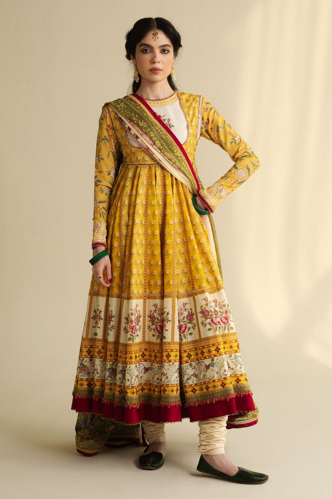 Zara Shahjahan | Anarkali 25 | Amaltas-D3 - by Libasekhas UK - Registered Vendor of : Zara Shahjahan - 100% Original Designer Dress