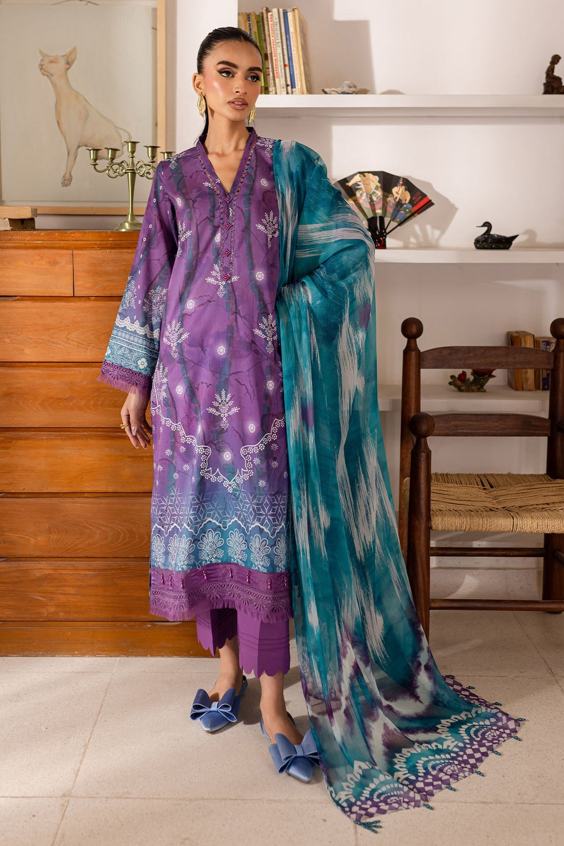 Nureh | Printed Lawn 25 | SP-149 - by - Libasekhas UK - Registered Vendor of : Nureh - 100% Original Designer Dresss
