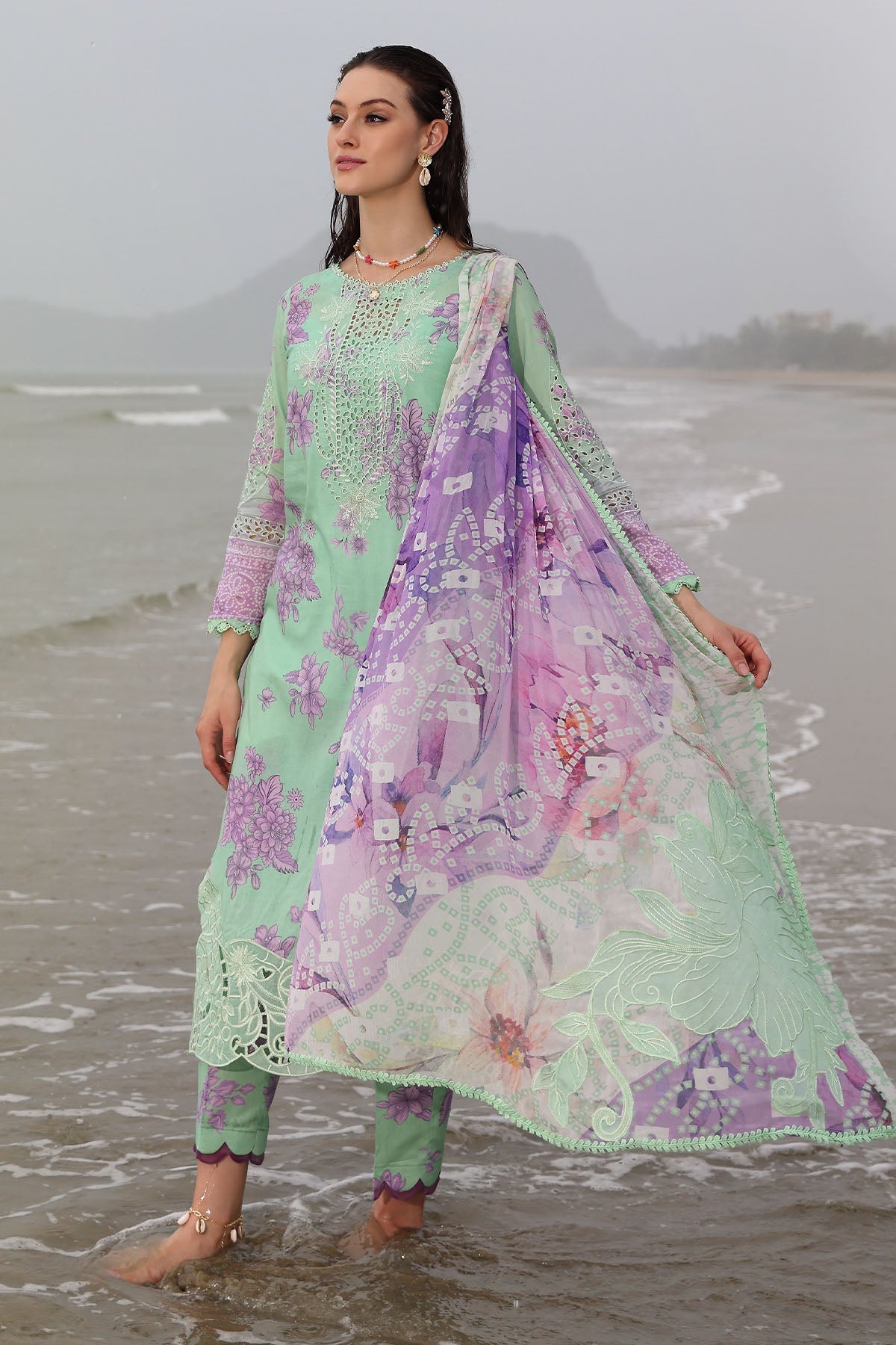Nureh | Gardenia Embroidered Lawn 25 | NSG-174 - by - Libasekhas UK - Registered Vendor of : Nureh - 100% Original Designer Dresss