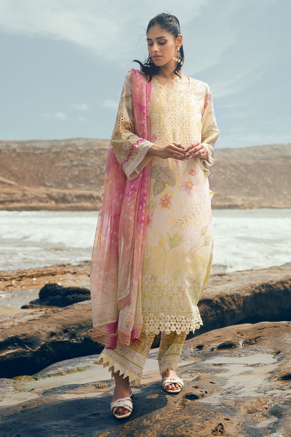 Nureh | Gardenia Lawn 24 | N-06 - by - Libasekhas UK - Registered Vendor of : Nureh - 100% Original Designer Dresss