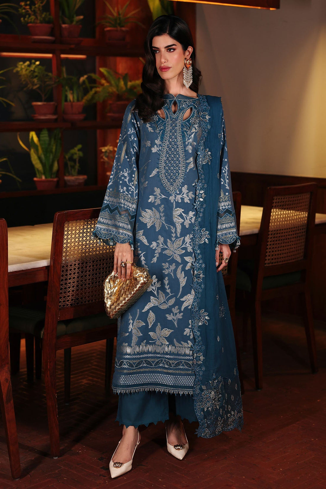 Nureh | Exclusive Jacquard | NE-223 - by Libasekhas UK - Registered Vendor of : Nureh - 100% Original Designer Dress
