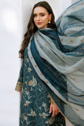 Farasha | Printed Essentials | Teal Bell - by - Libasekhas UK - Registered Vendor of : Farasha - 100% Original Designer Dresss