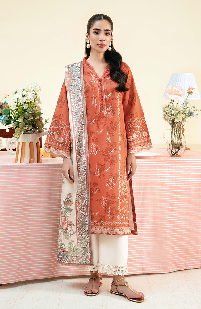 Seran | Daffodils Lawn 24 | Rowan - by - Libasekhas UK - Registered Vendor of : Seran - 100% Original Designer Dresss