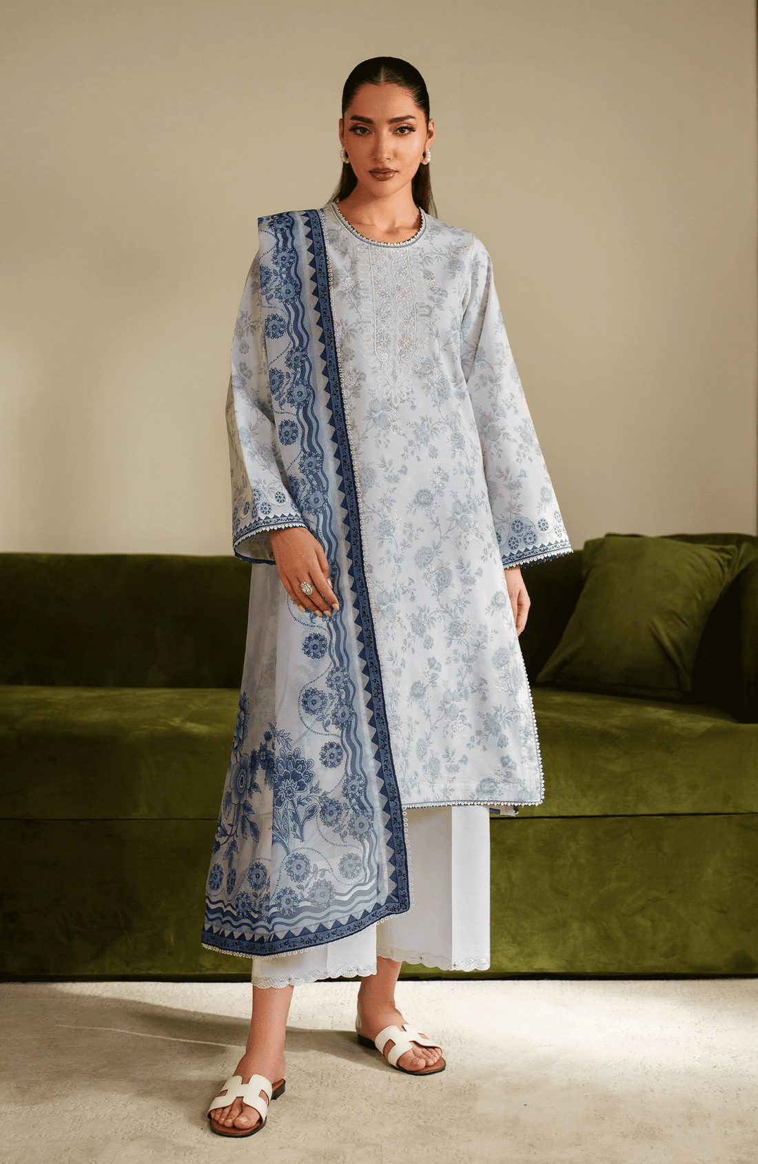 Seran | Ilara Cambric | AZZURA - by Libasekhas UK - Registered Vendor of : Seran - 100% Original Designer Dress