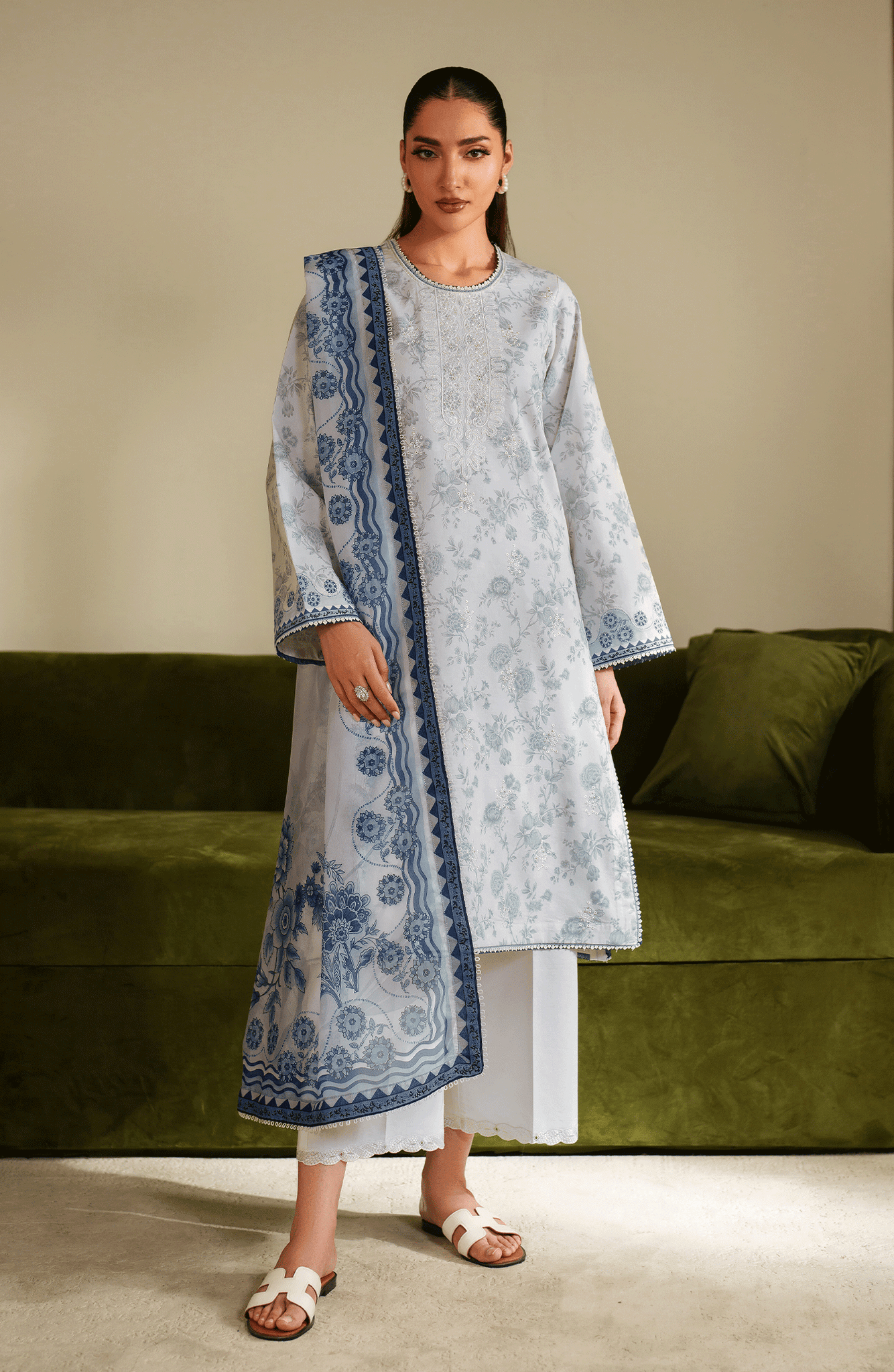 Seran | Ilara Cambric | AZZURA - by Libasekhas UK - Registered Vendor of : Seran - 100% Original Designer Dress