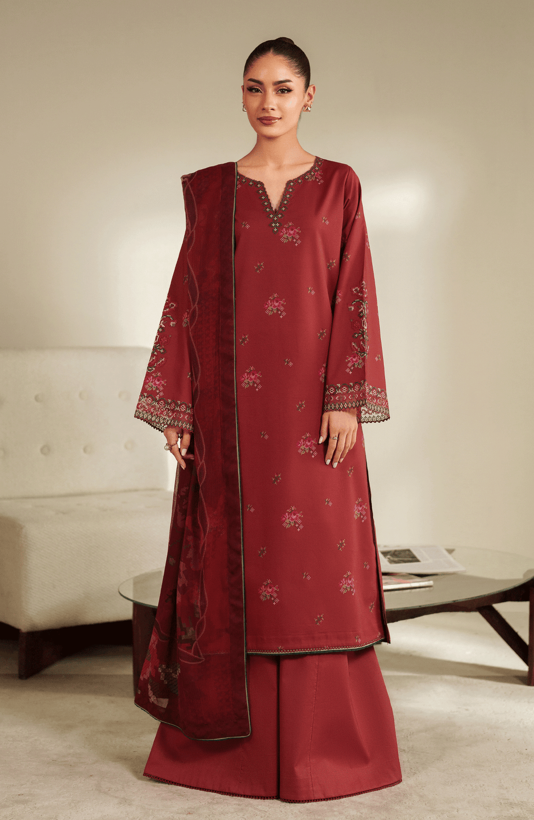 Seran | Ilara Cambric | SORREL - by Libasekhas UK - Registered Vendor of : Seran - 100% Original Designer Dress