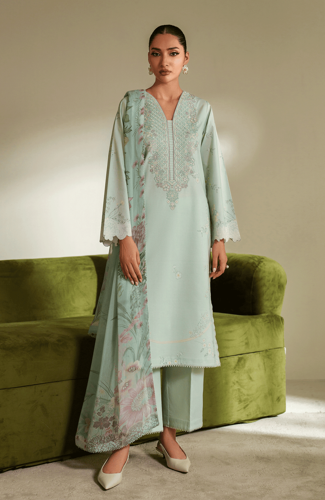 Seran | Ilara Cambric | SERENE - by Libasekhas UK - Registered Vendor of : Seran - 100% Original Designer Dress