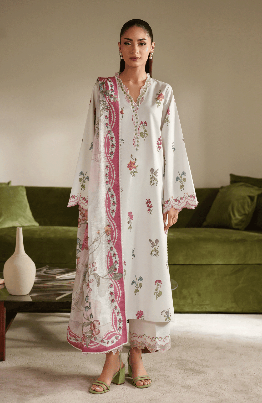 Seran | Ilara Cambric | GAELLE - by Libasekhas UK - Registered Vendor of : Seran - 100% Original Designer Dress