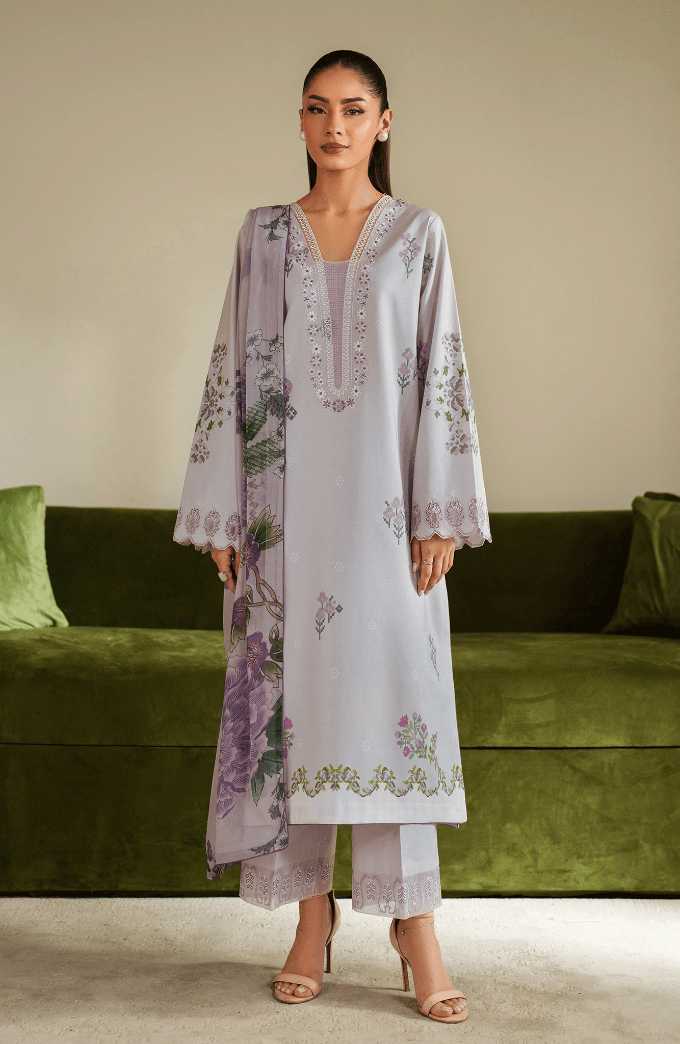 Seran | Ilara Cambric | LAVARA - by Libasekhas UK - Registered Vendor of : Seran - 100% Original Designer Dress