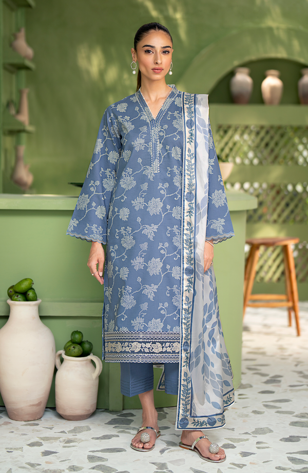 Seran | Artisan Lawn 25 | AEGEAN - by - Libasekhas UK - Registered Vendor of : Seran - 100% Original Designer Dresss