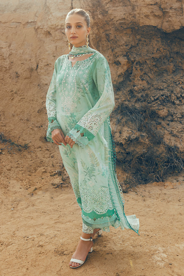 Nureh | Gardenia Lawn 24 | N-01 - by - Libasekhas UK - Registered Vendor of : Nureh - 100% Original Designer Dresss