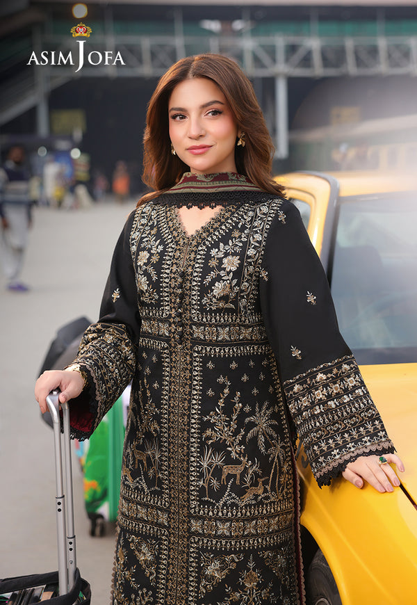 Asim Jofa | Summer Rhapsody | AJUBU-01 Embroidered Jacquard - by Libasekhas UK - Registered Vendor of : Asim Jofa - 100% Original Designer Dress
