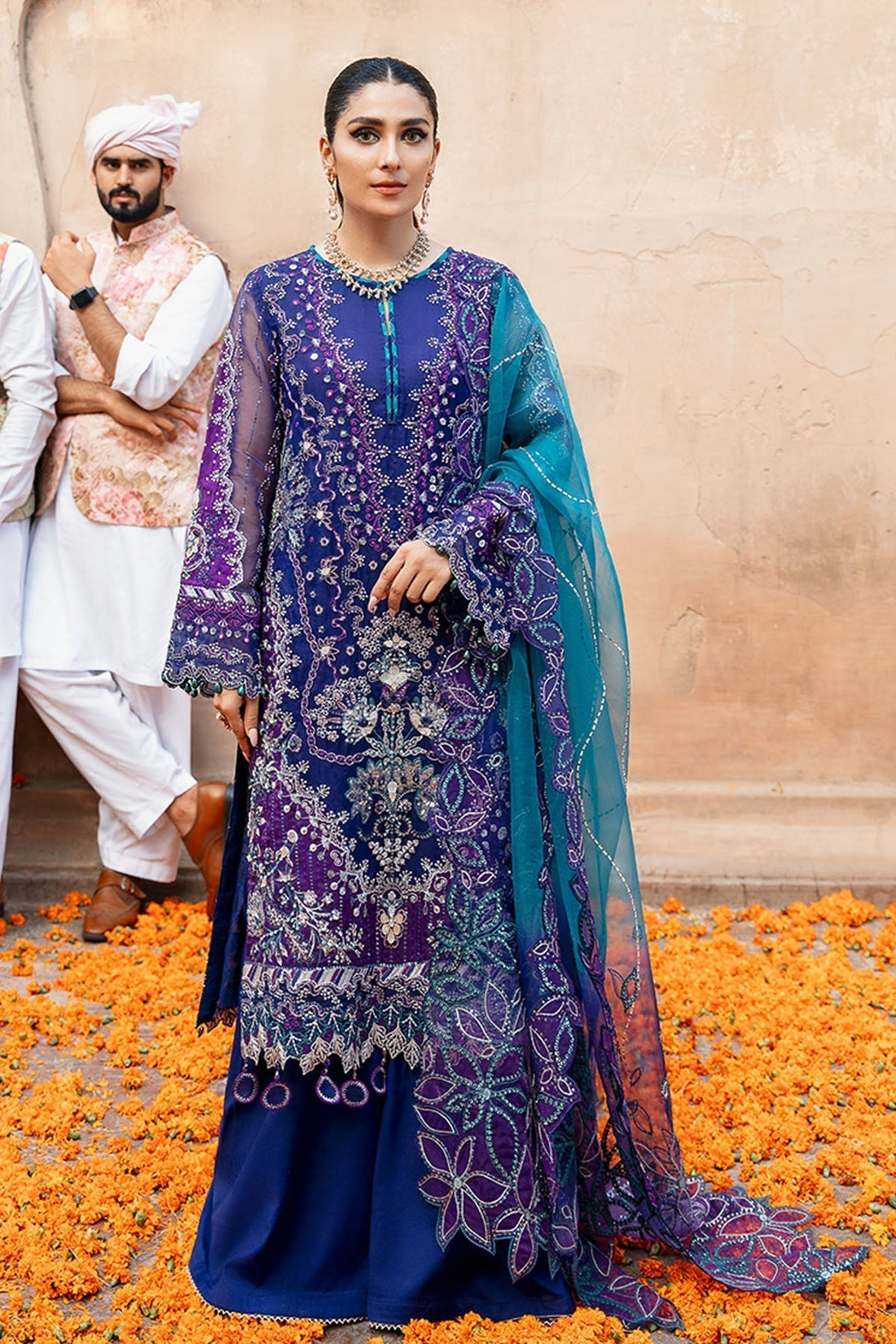 Nureh | Jhoomro Wedding Formals | Neelum - by - Libasekhas UK - Registered Vendor of : Nureh - 100% Original Designer Dresss