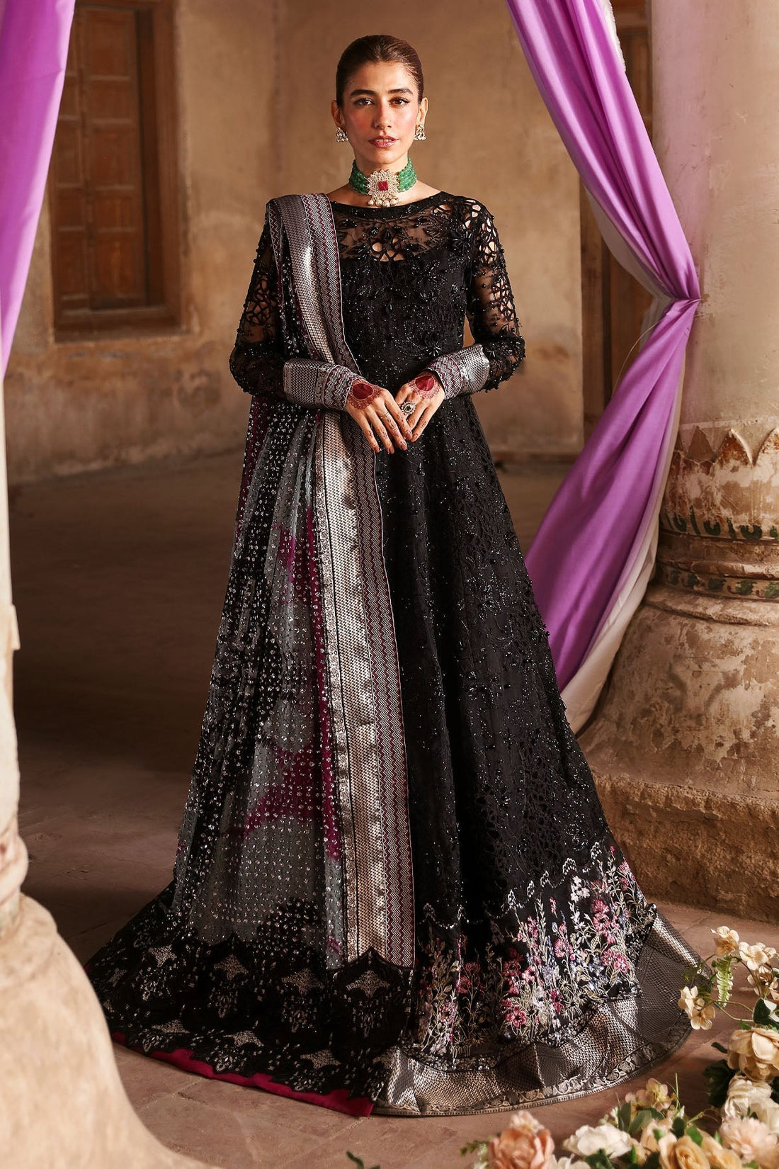 Nureh | Jhoomro Wedding Formals | NL-73 MAYA - by - Libasekhas UK - Registered Vendor of : Nureh - 100% Original Designer Dresss