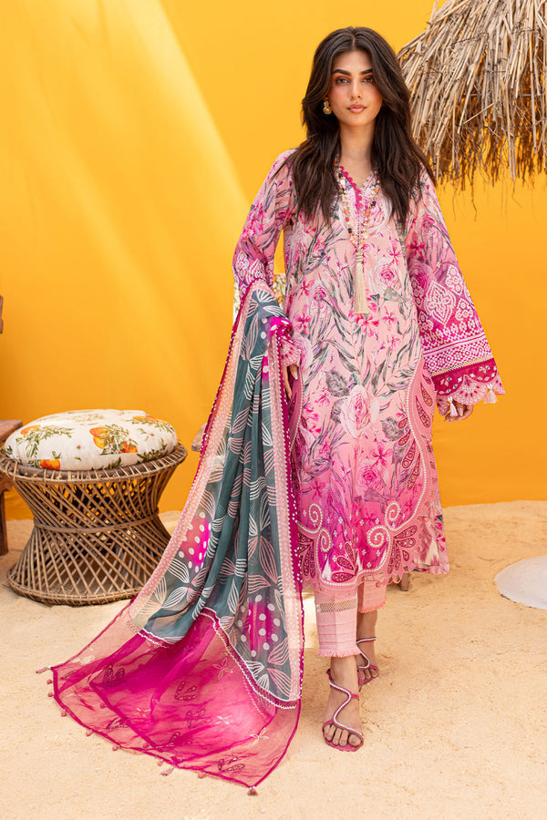 Nureh | Gardenia Lawn 24 | NS-135 A - by - Libasekhas UK - Registered Vendor of : Nureh - 100% Original Designer Dresss