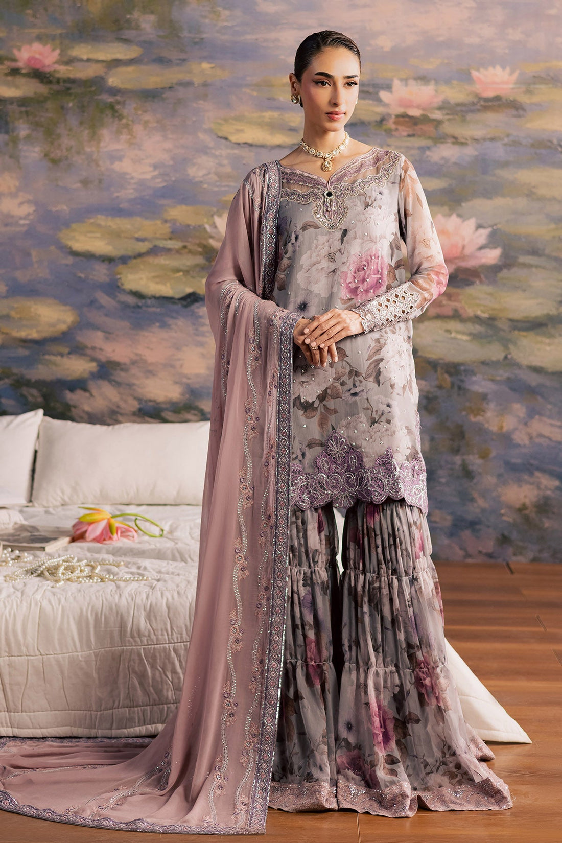Nureh | Fancy Formal | NP-786 - by Libasekhas UK - Registered Vendor of : Nureh - 100% Original Designer Dress