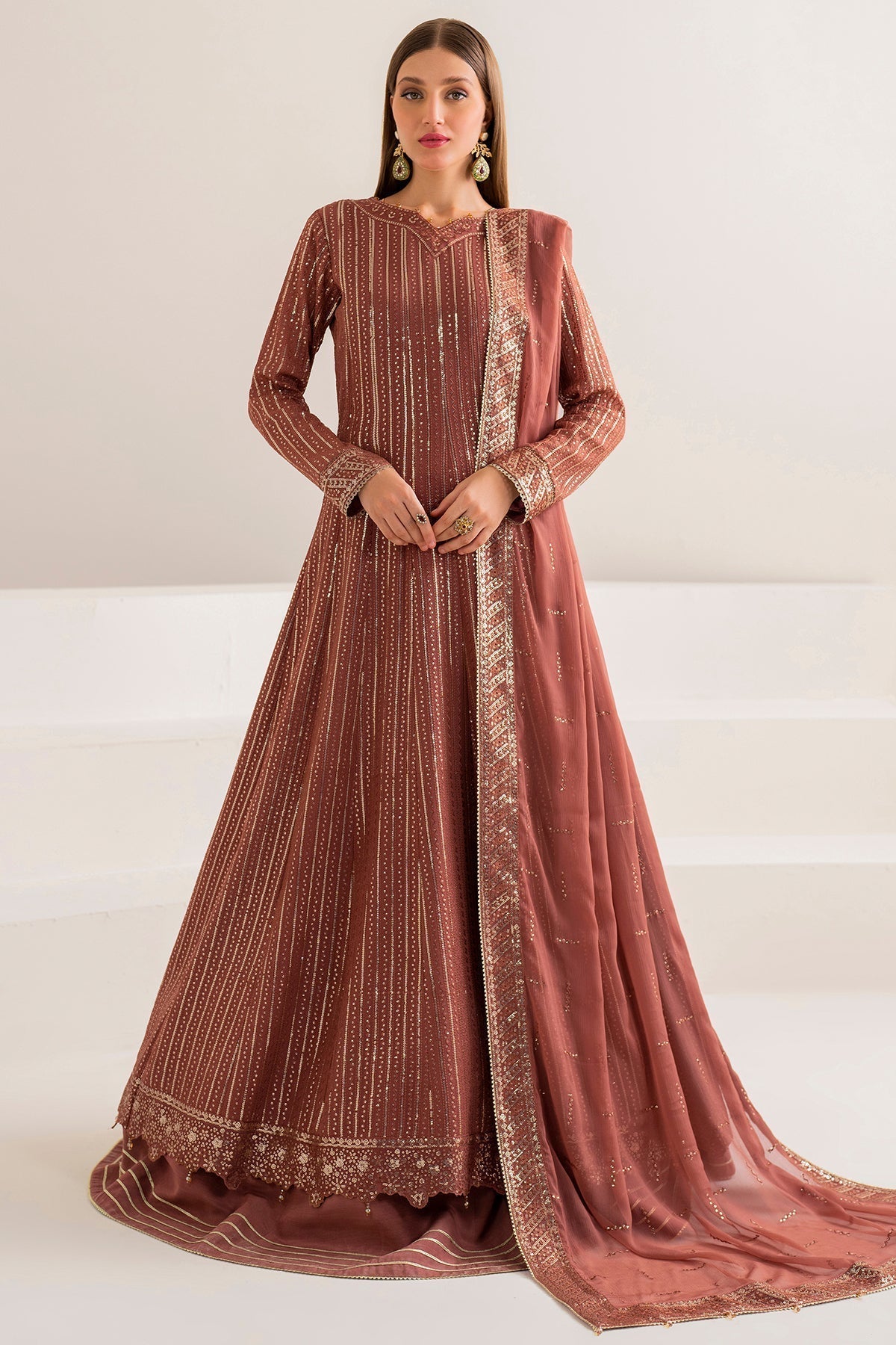 Farasha | Lumiere Formals | RUSSET - by - Libasekhas UK - Registered Vendor of : Farasha - 100% Original Designer Dresss