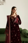Emaan Adeel | Zarposh Velvet 25 | NADIRA - by Libasekhas UK - Registered Vendor of : Emaan Adeel - 100% Original Designer Dress