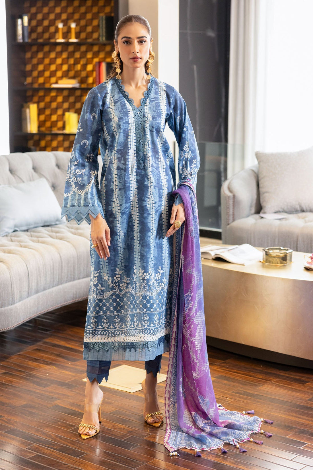 Nureh | Printed lawn 25 | SP-119 - by - Libasekhas UK - Registered Vendor of : Nureh - 100% Original Designer Dresss